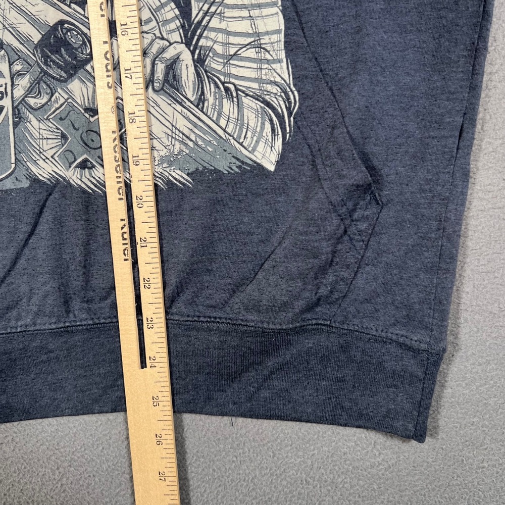 Suicidal Tendencies Hoodie Medium Blue Gray Venice Skeleton Pepsi Dogtown Skater - Picture 5 of 7